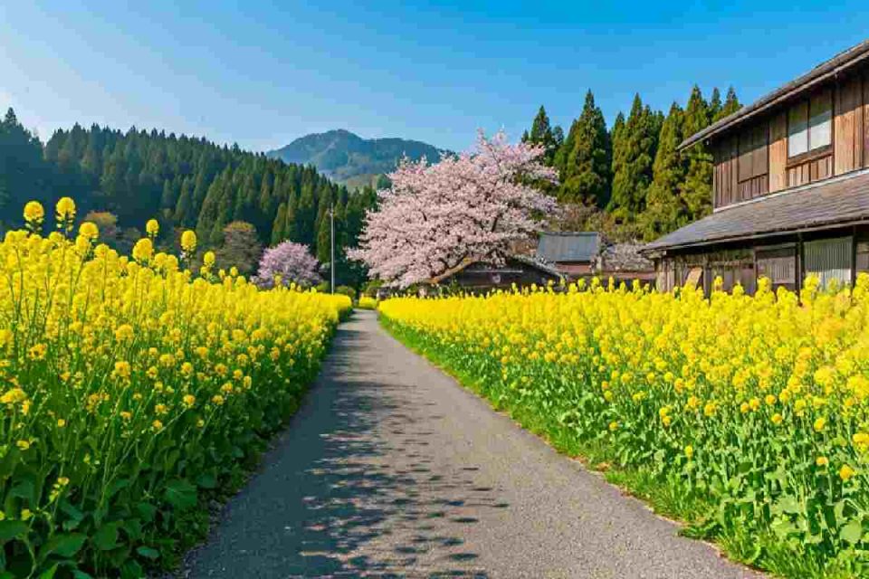 Yellow Spring Road Japan