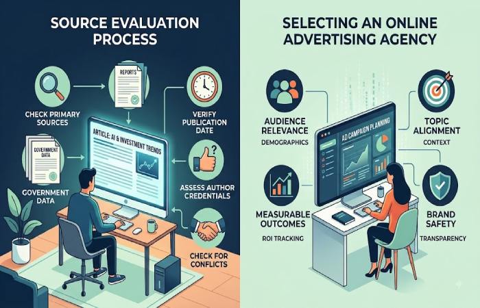 source evaluation and advertising relevance